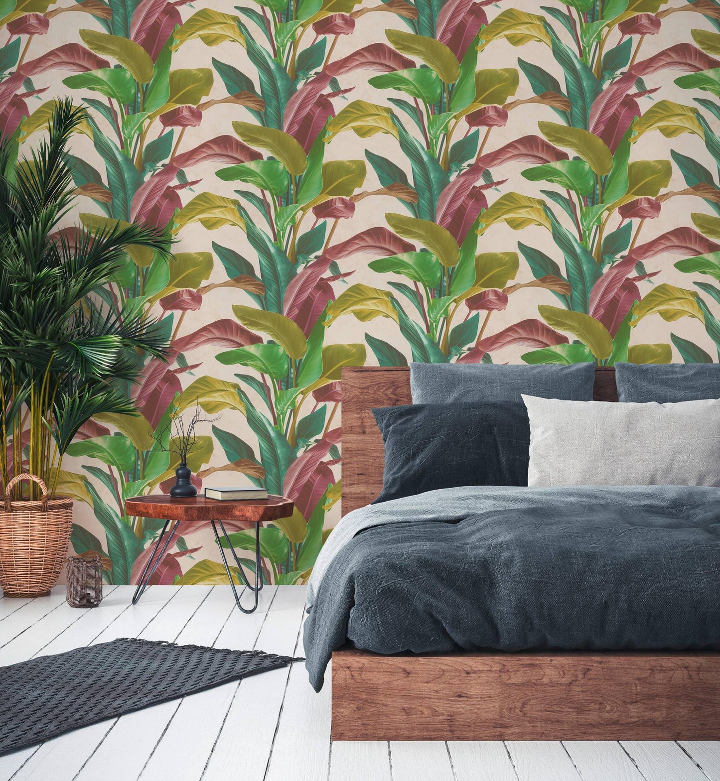 Banana Tropical Wallpaper - Multicolored