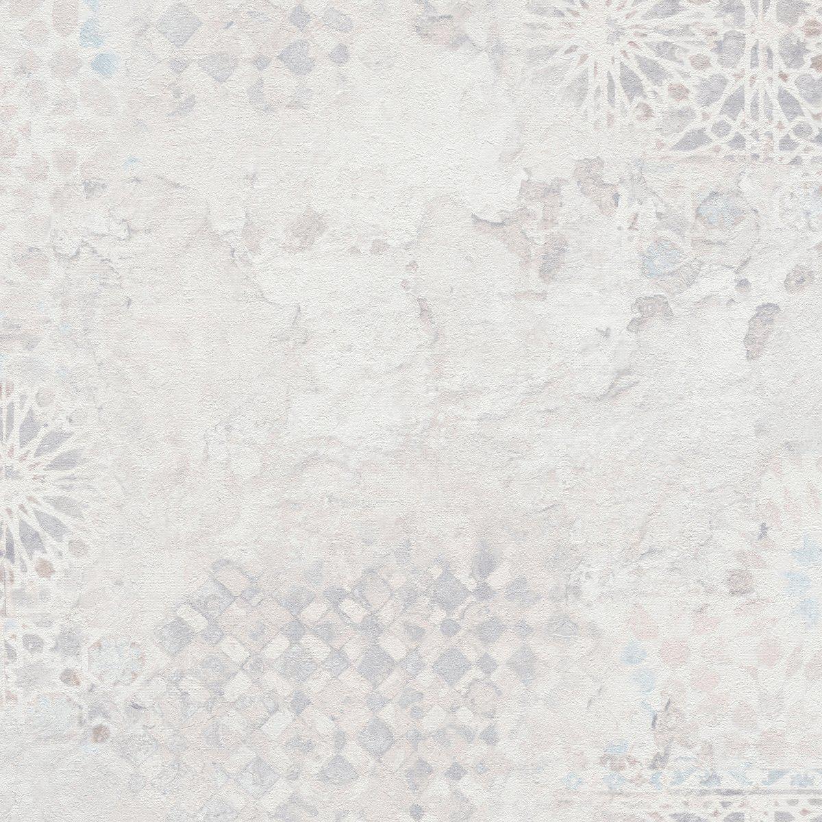 Barcelona Mosaic Wallpaper - Grey