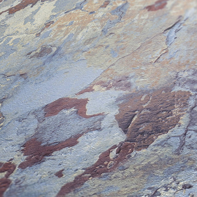 Barcelona Plaster Wallpaper - Beige - Blue - Rust