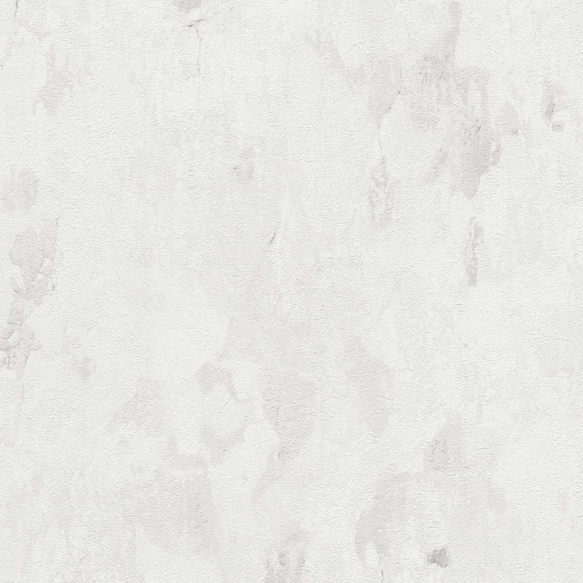 Barcelona Plaster Wallpaper - Grey - White