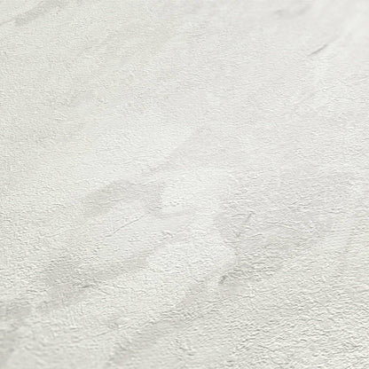 Barcelona Plaster Wallpaper - Grey - White
