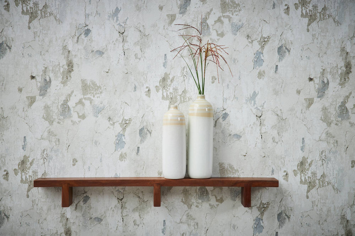 Barcelona Plaster Wallpaper - Cream - Grey