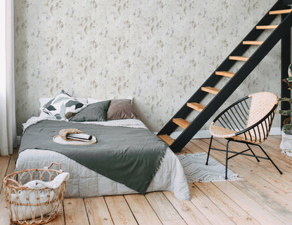 Barcelona Plaster Wallpaper - Cream - Grey