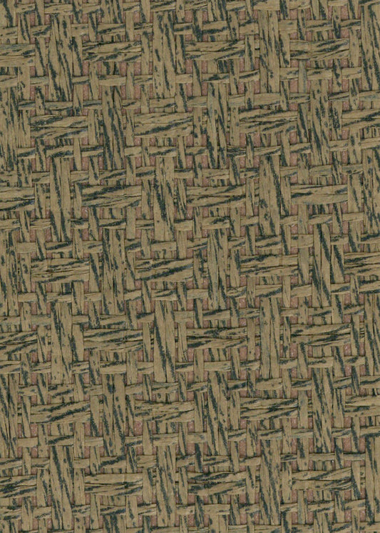 Basket Case - Grasscloth Wallpaper - Chocolate