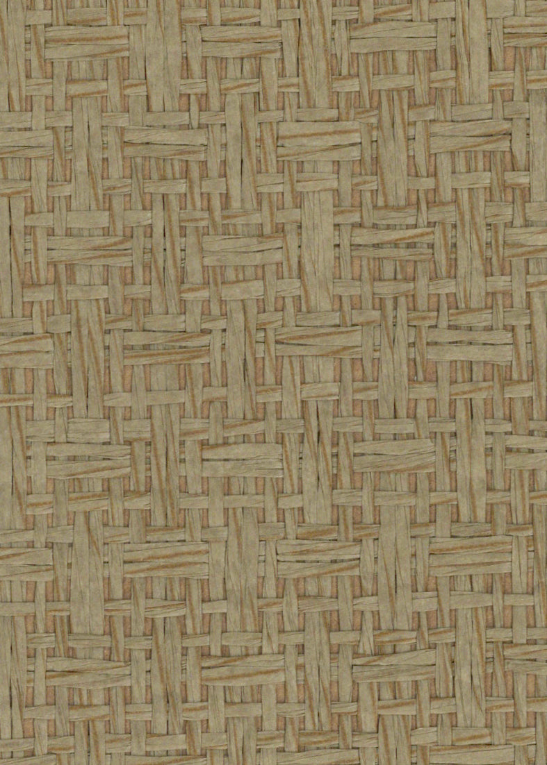 Basket Case - Grasscloth Wallpaper - Elephant