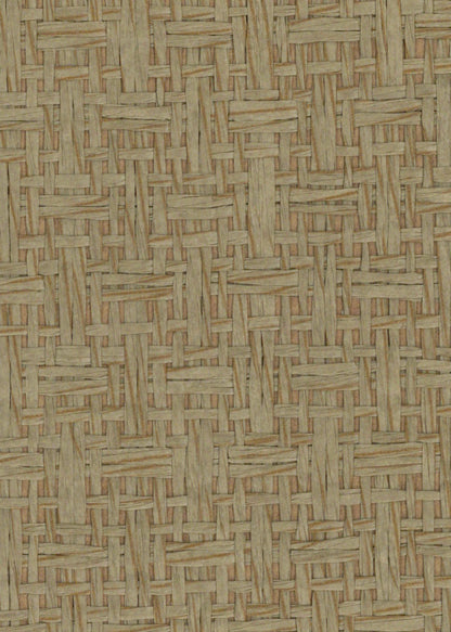 Basket Case - Grasscloth Wallpaper - Elephant