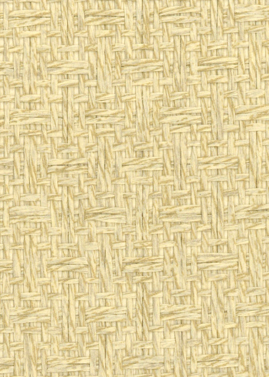 Basket Case - Grasscloth Wallpaper - Fine Wheat