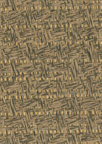 Basket Case - Grasscloth Wallpaper - Fog