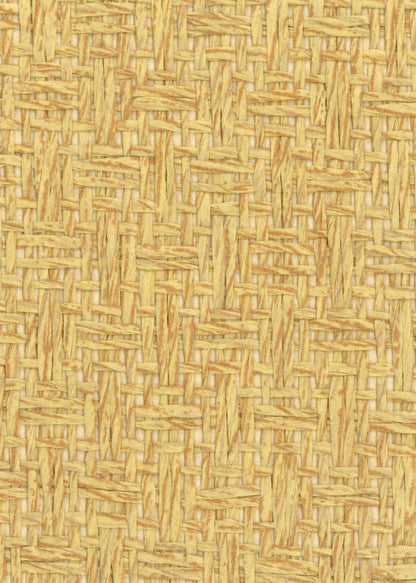 Basket Case - Grasscloth Wallpaper - Golden Sand