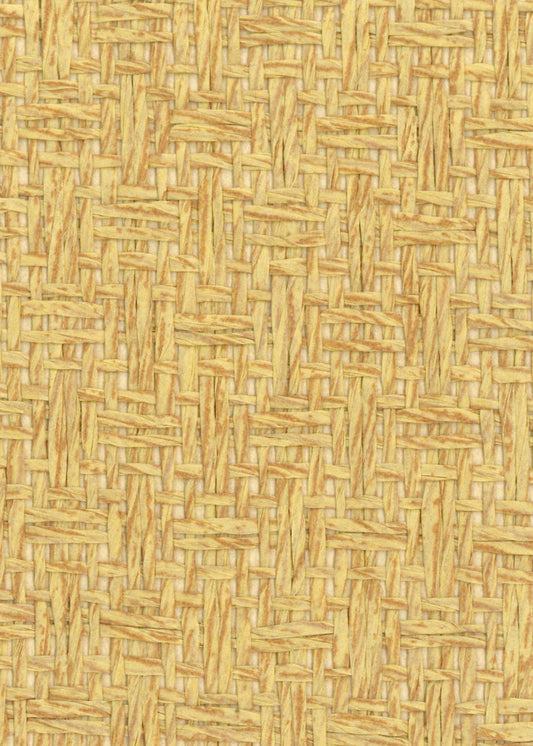 Basket Case - Grasscloth Wallpaper - Golden Sand