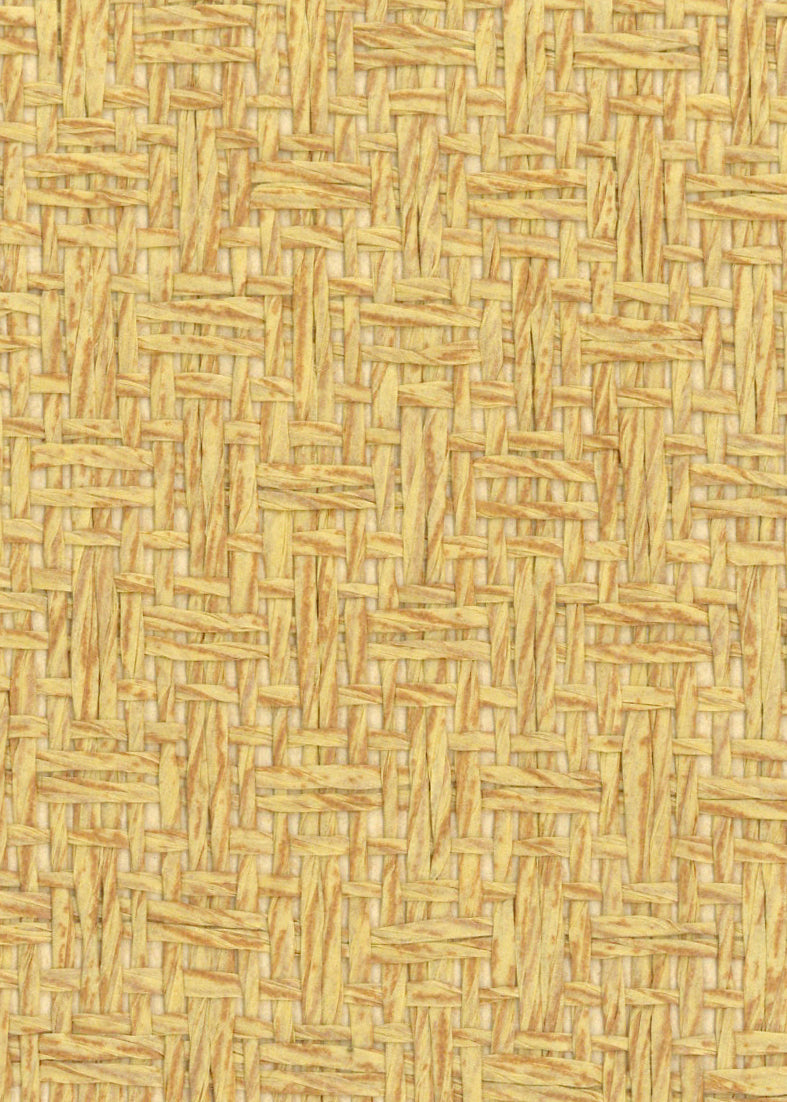 Sample - Basket Case- Grasscloth Wallpaper - Golden Sand