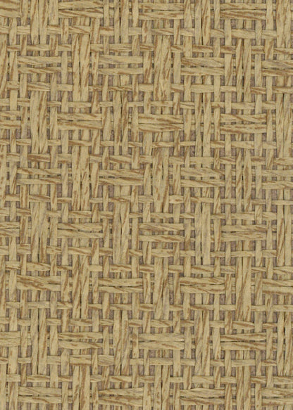 Basket Case - Grasscloth Wallpaper - Latte