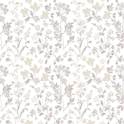 Juni Scandinavian Wallpaper - Beige/White - Discontinuing