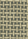 Basket Weave Grass cloth Wallpaper - Beige & Grassgreen