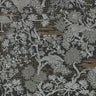 Asian Garden Wallpaper - Black