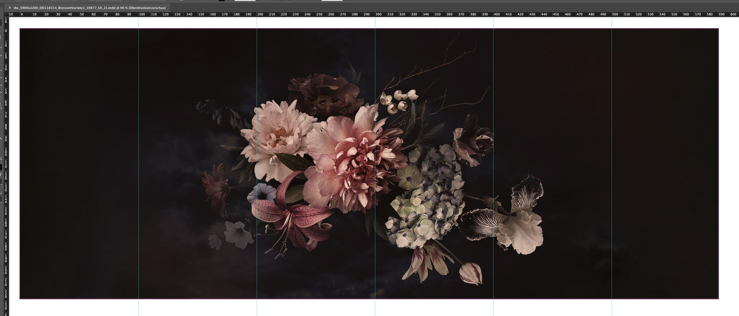 Blossom Living Walls - Blossom 1  - Custom Sized Wallpaper Mural (per m2)