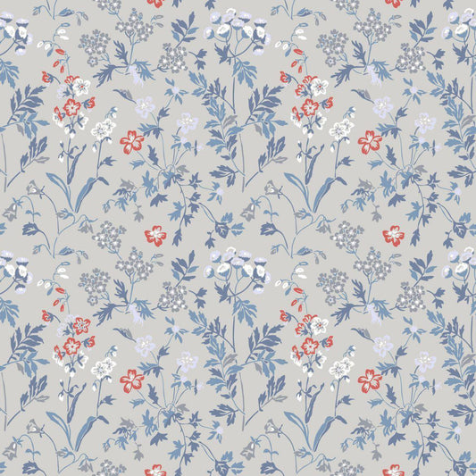 Juni Scandinavian Wallpaper - Blue - Discontinuing