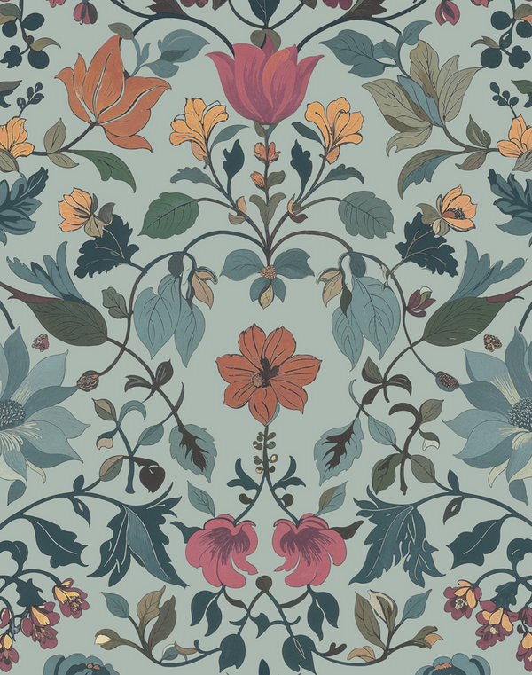 Sample - Bocage Wallpaper - Aqua