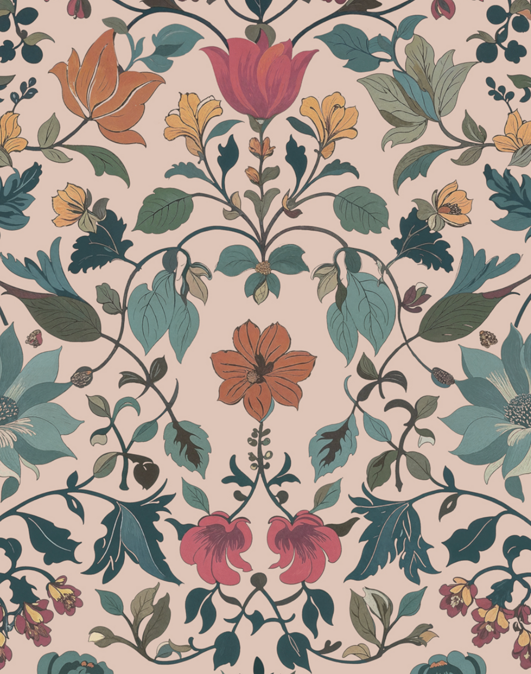 Bocage Wallpaper - Pink