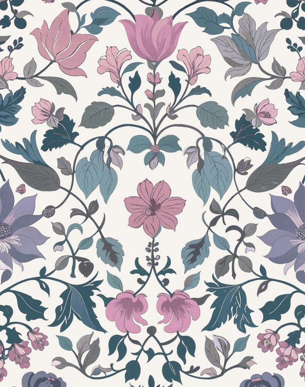 Sample - Bocage Wallpaper - Teal
