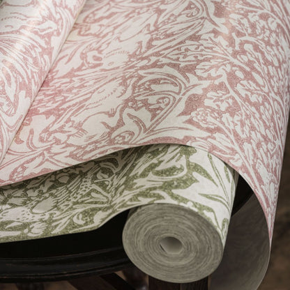 Brer Rabbit by Morris Wallpaper - Blush