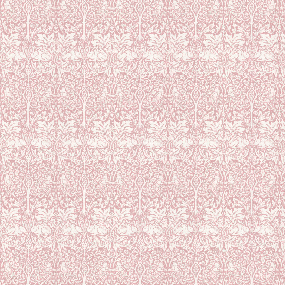 Brer Rabbit by Morris Wallpaper - Blush