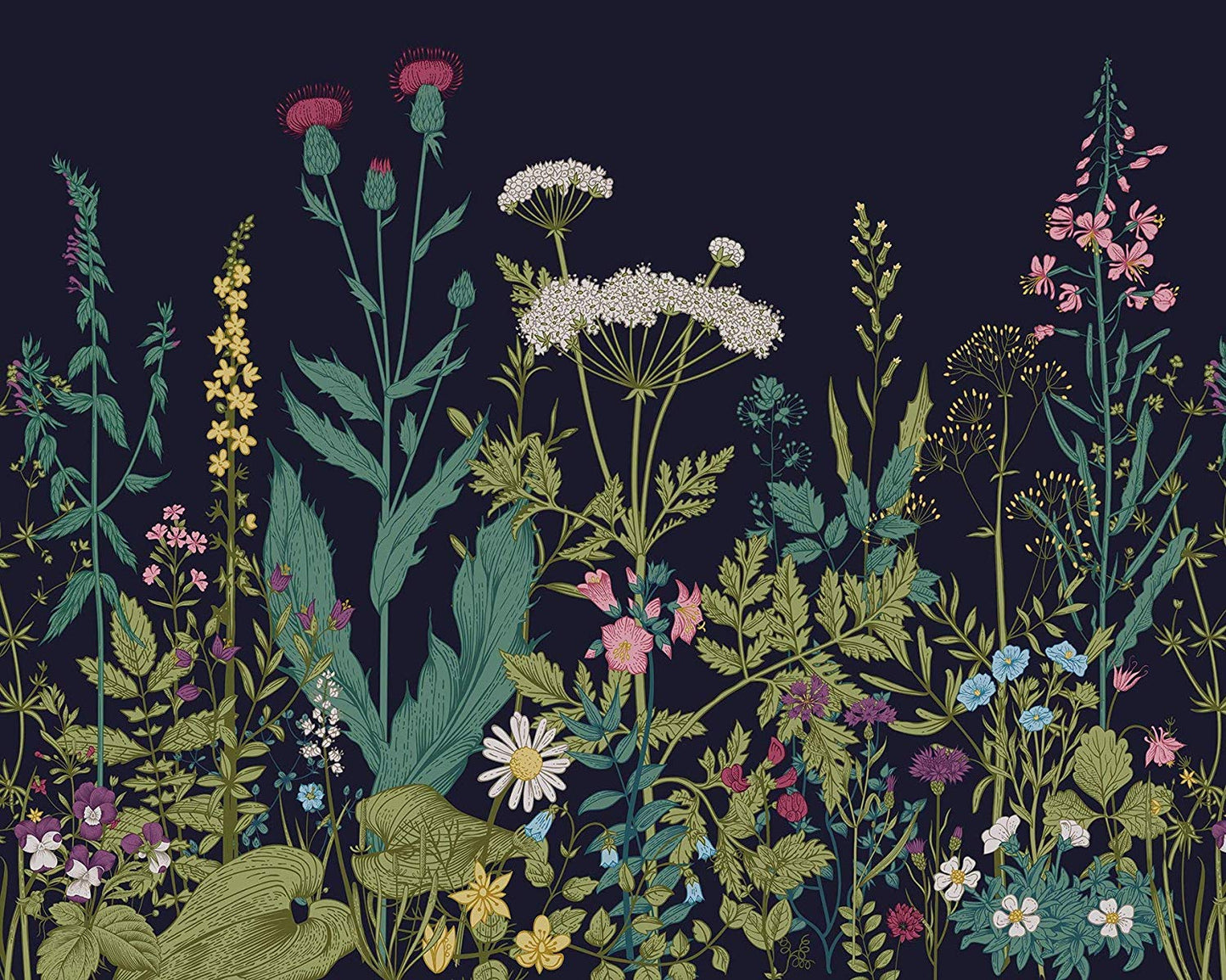 Botanical Fleur Mural Wallpaper - 4 colours