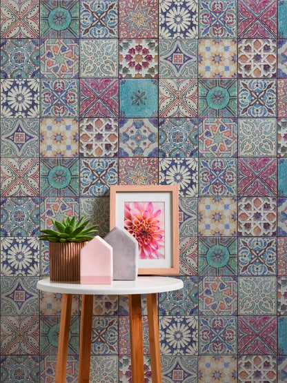 Bude Tile Wallpaper - Multi