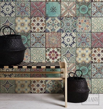 Bude Tile Wallpaper - Multi