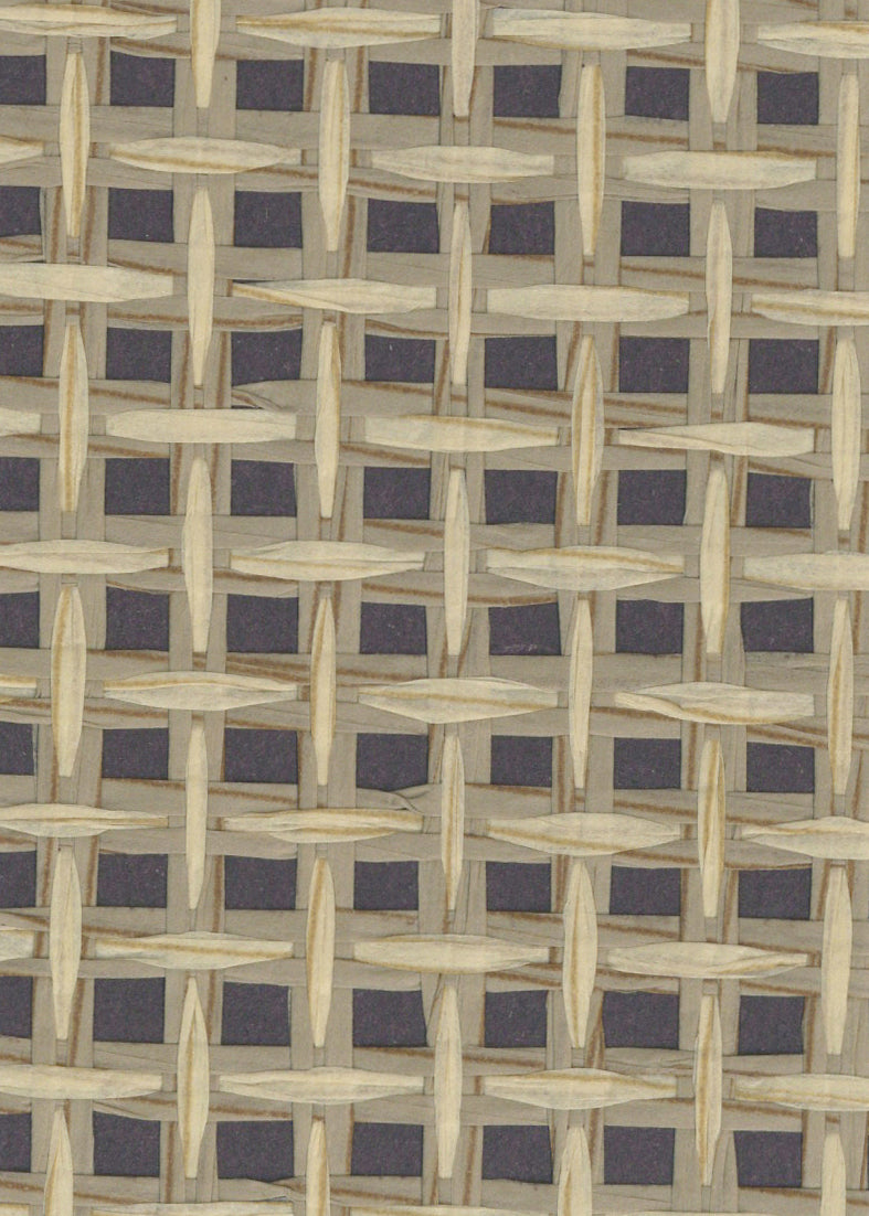 Basket Weave Grass cloth Wallpaper - Buff & Brown