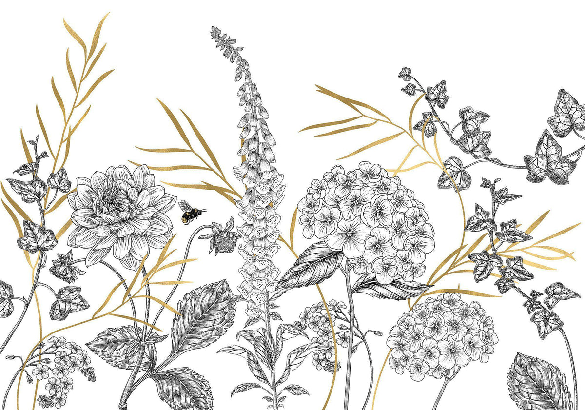 Sample – Bumblebee - Custom Sized Wallpaper Mural (per m2)