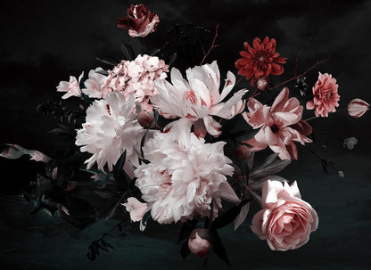 Bunch of Flowers Mural - Custom Sized Wallpaper Mural (per m2)