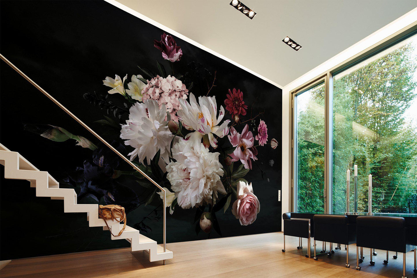 Bunch of Flowers Mural - Custom Sized Wallpaper Mural (per m2)