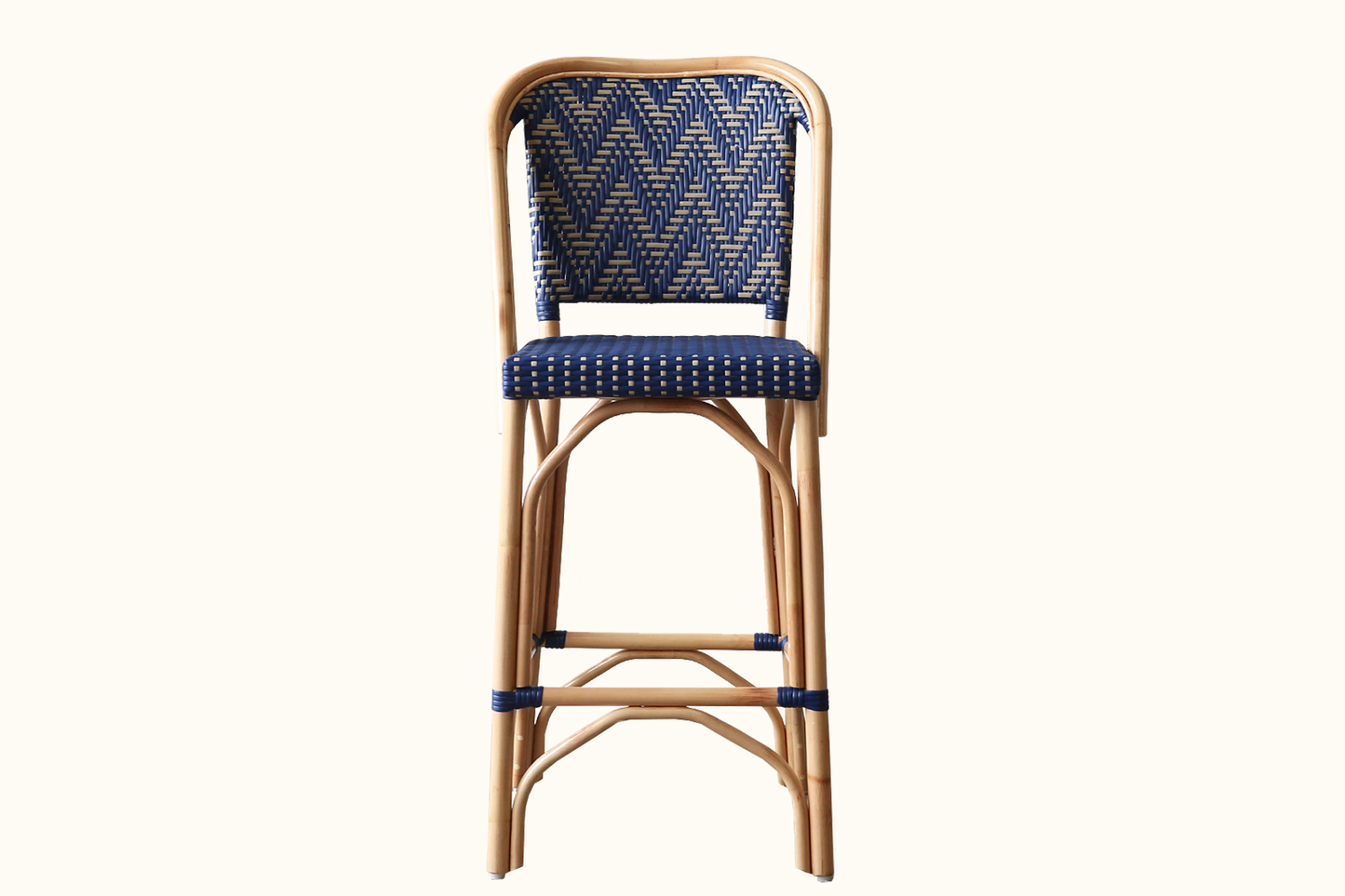 Burbank Cane Barstool - Mediterranean Edition SALE - ASK US FOR A DELIVERY QUESTION