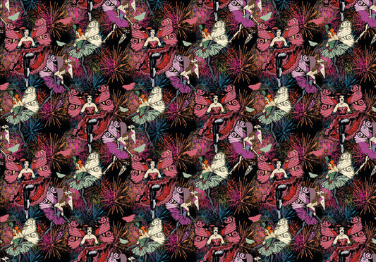 Burlesque Baby - Custom Sized Wallpaper Mural (per m2)
