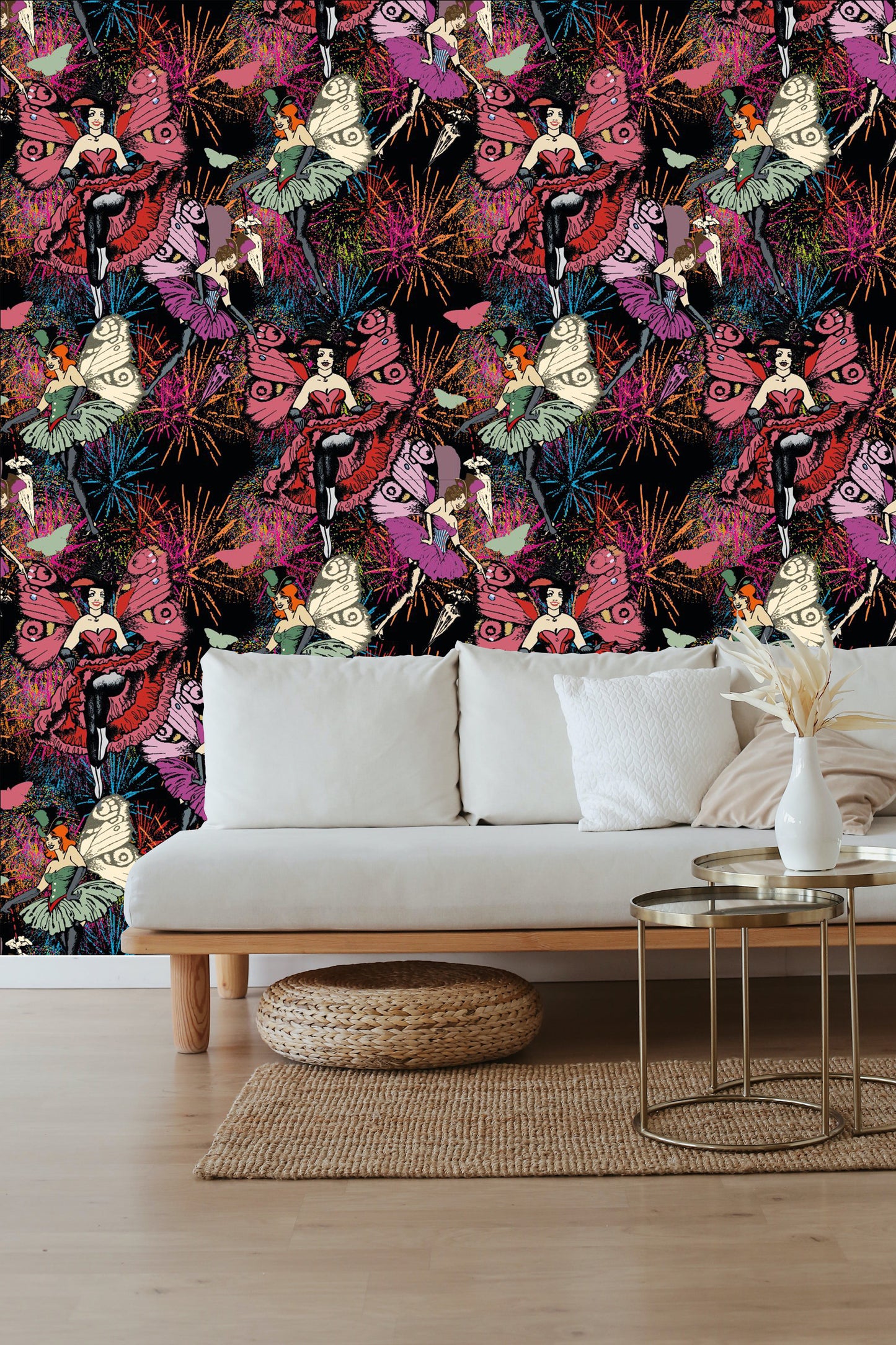 Burlesque Baby - Custom Sized Wallpaper Mural (per m2)