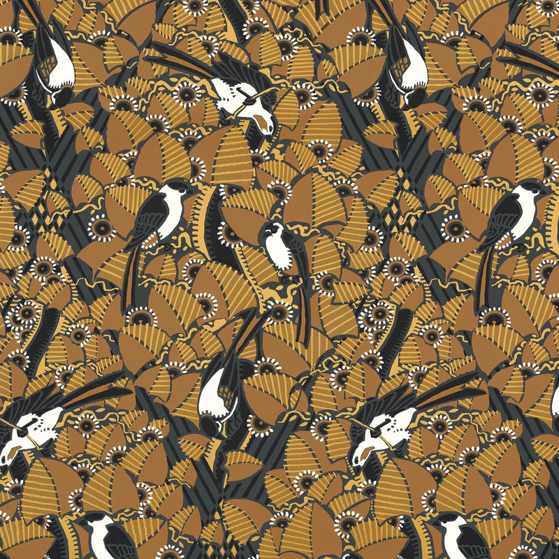 Sample - Majolliques Wallpaper - Earthy Tones
