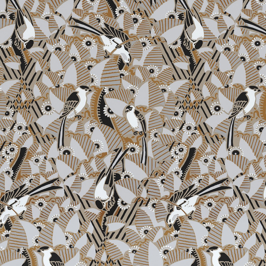 Sample - Majolliques Wallpaper - Grey Day