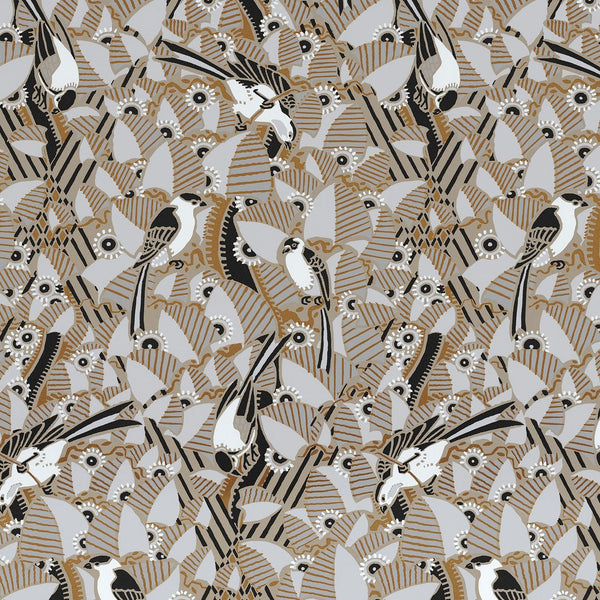 Sample - Majolliques Wallpaper - Grey Day