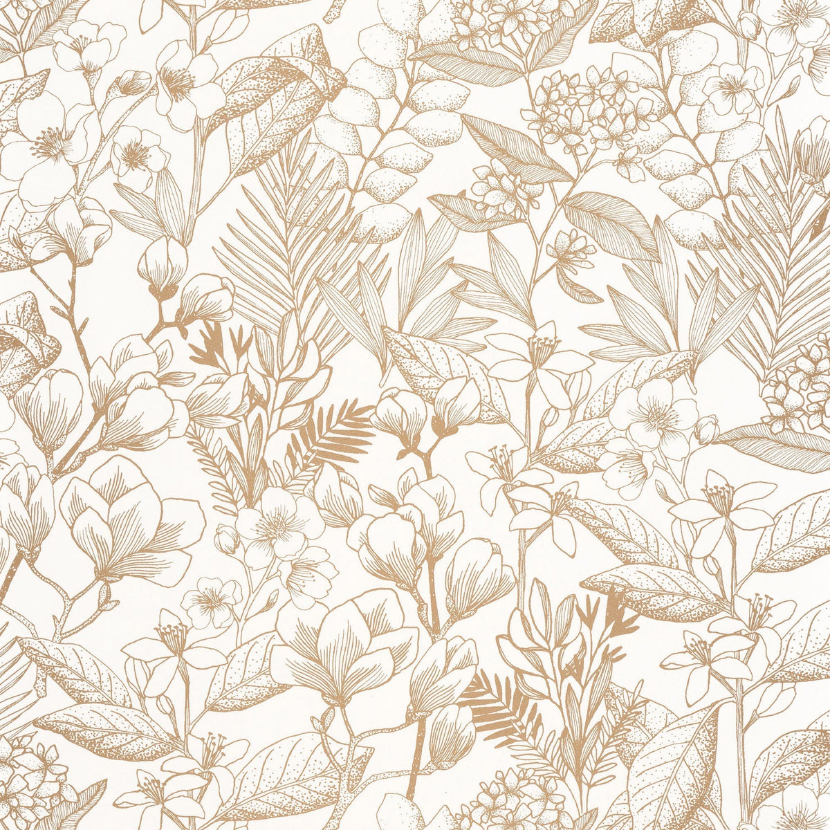 Sample - May Flower Power Wallpaper - Nude