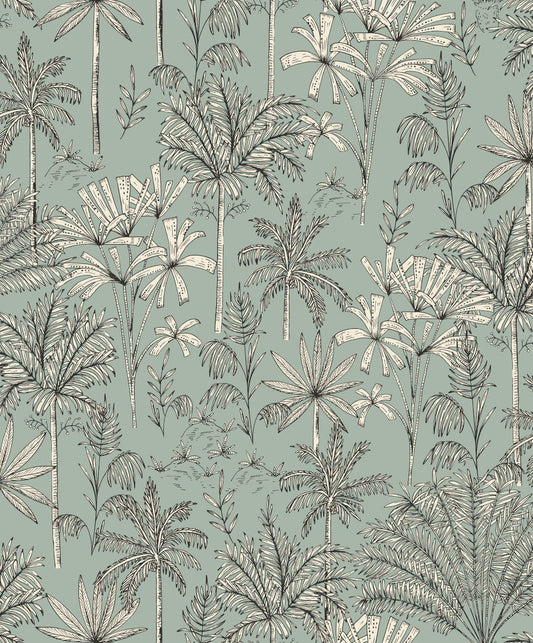Jardin De Marrakech Wallpaper - Green - Discontinuing
