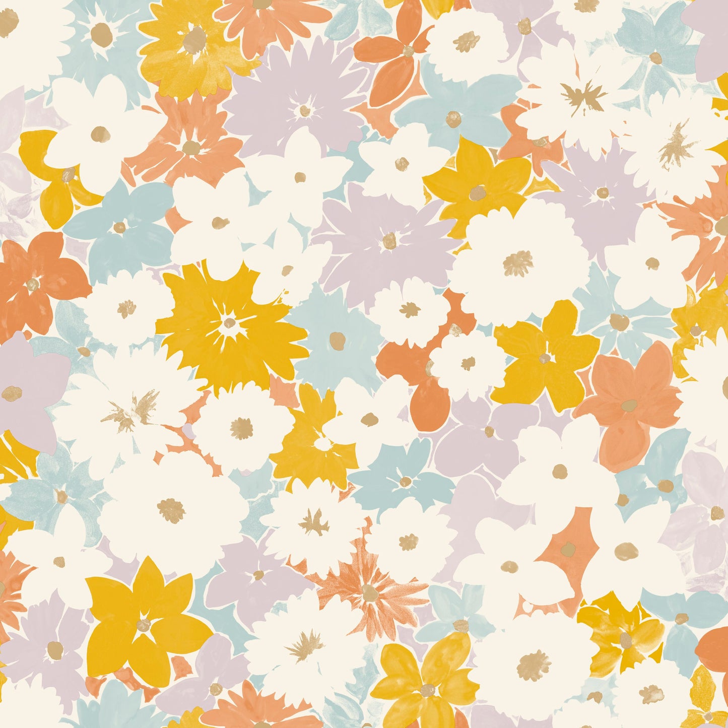 Sample - Flora Power Wallpaper - Multi