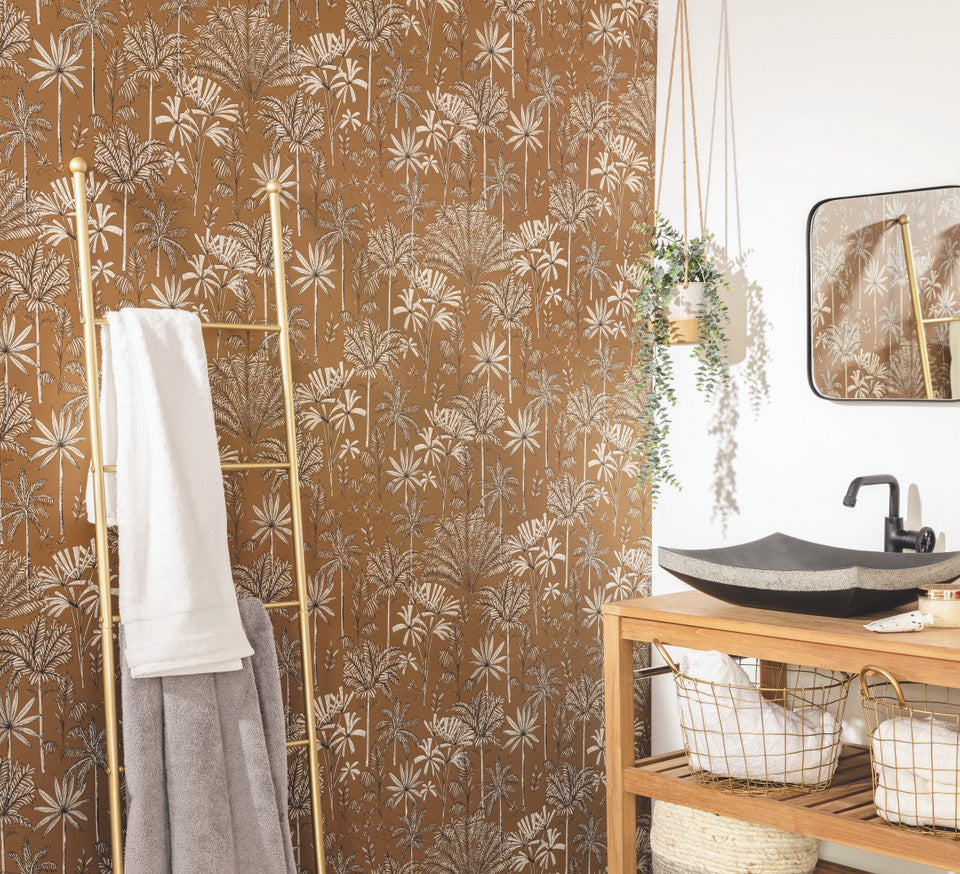 Jardin De Marrakech Wallpaper - Ochre - Discontinuing