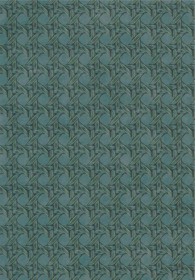 Cuba Paja Vinyl Wallpaper - Emerald