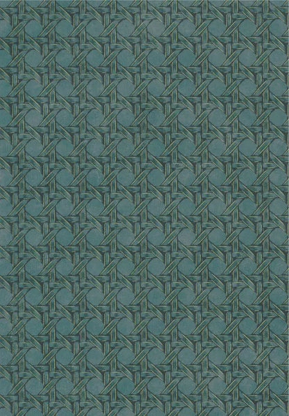 Cuba Paja Vinyl Wallpaper - Emerald