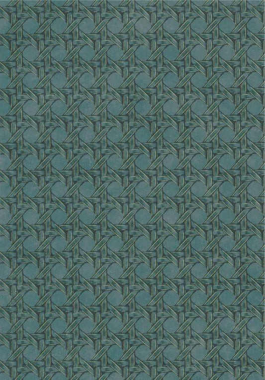 Cuba Paja Vinyl Wallpaper - Emerald