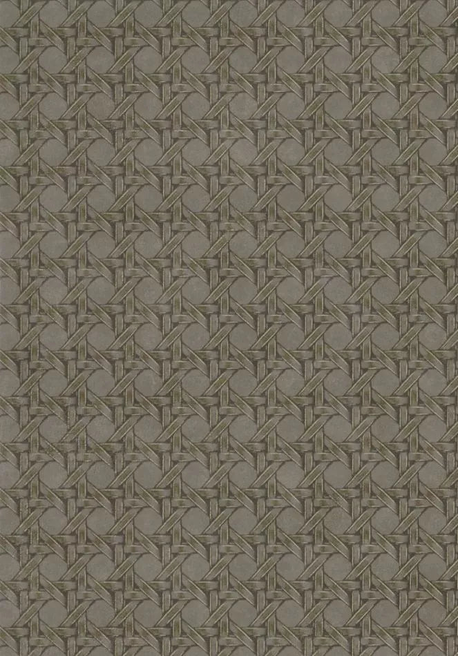 Cuba Paja - Vinyl Wallpaper - Vert Khaki - Last 5 Rolls