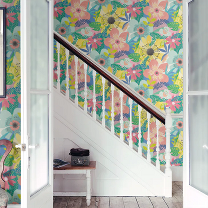 Floral Riot Wallpaper - Ohpopsi - Citrus