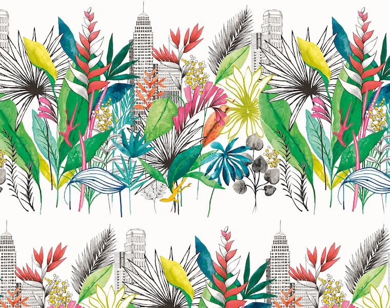 Urban Tropic Wallpaper - Tropical Bright