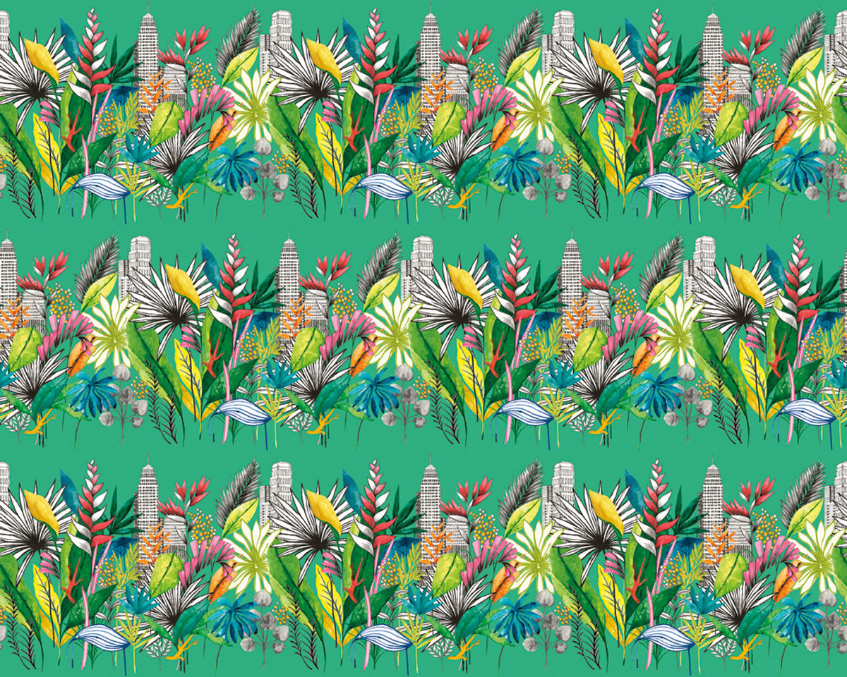 Urban Tropic Wallpaper - Emerald
